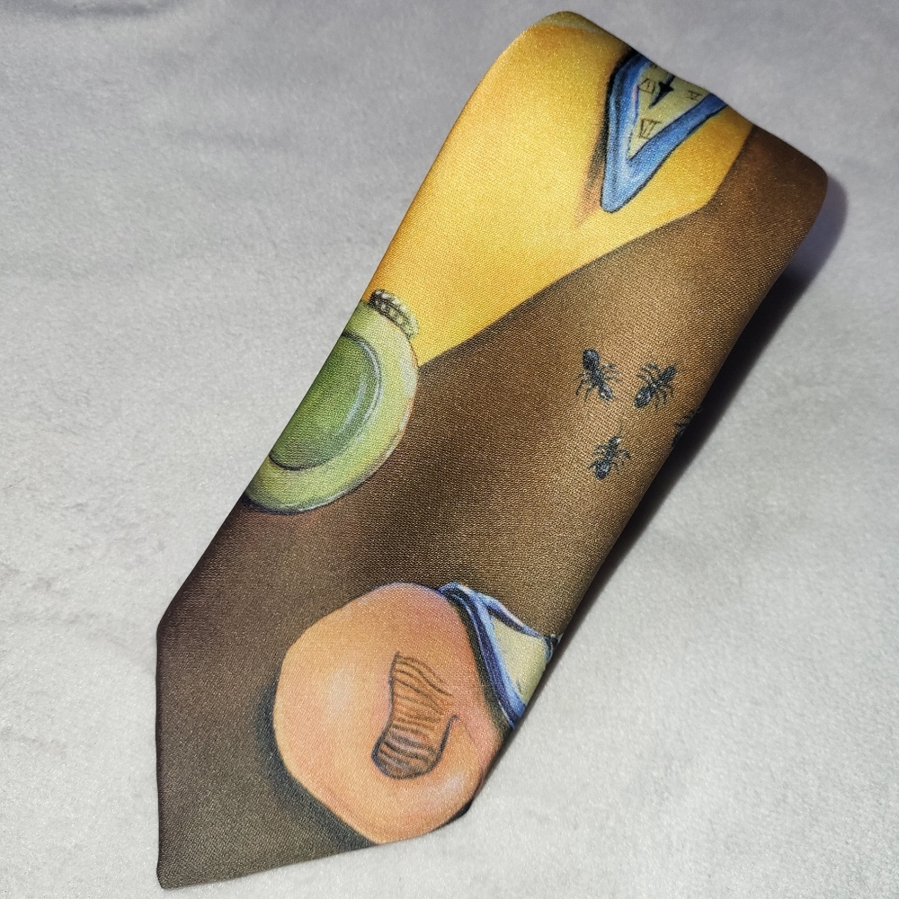 Ralph Marlin "Time‎ Warp" Tie Vintage 90s Made In USA